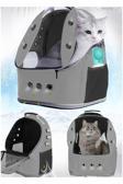Ksburda Gri 13 Hava Kanallı Büyük Boy Kedi Çantası 8 Kg Taşıma Kapasiteli 42X25X33 Cm Kedi Taşıma Çanta
