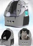 Ksburda Gri 13 Hava Kanallı Büyük Boy Kedi Çantası 8 Kg Taşıma Kapasiteli 42X25X33 Cm Kedi Taşıma Çanta