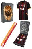 Galatasaray Orijinal Lisanslı 2024/25 Alternatif Siyah Forma + Şal Kaşkol Set Hediyelik Ahşap Kutu