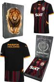 Galatasaray Orijinal 2024/25 Alternatif Siyah Forma Aslan Baskılı Hediyelik Ahşap Kutulu