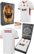 Galatasaray Orijinal Lisanslı 2024/25 5 Yıldızlı Beyaz Deplasman Forma Spor Bileklik Set 