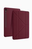 Samsung Galaxy Tab S10 Fe+ Plus 13.1'' Uyumlu Kılıf Kalem Bölmeli Uyku Modlu Arkası Silikon Kapak
