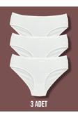 Yüksek Kalite Penye Kadın Bikini Külot 3'lü