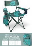 Perilla Qufi Termal Cepli Katlanır Telefon Tutma Aparatlı Kamp Piknik Sandalyesi Rejisör Koltuğu - Yeşil