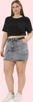 Kadın Denim Şort Etek Yüksek Bel Kısa Boy Casual Günlük Hafta Sonu Yaz Aylarının Vazgeçilmezi