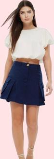 Kadın Şort Etek Yüksek Bel Gabardin Kumaş Pamuk Günlük Kullanım Yaz Aylarının Vazgeçilmezi