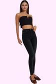 Kadın Skinny Jean Yüksek Bel Dar Paça İncelten Etki Günlük Kombinler Yaz Aylarının Vazgeçilmezi