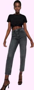 Kadın Yüksek Bel Geniş Paça Mom Jean Denim Pantolon Günlük Stil Yaz Aylarının Vazgeçilmezi