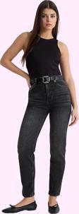 Kadın Yüksek Bel Geniş Paça Mom Jean Denim Pantolon Günlük Kombinler Yaz Aylarının Vazgeçilmezi