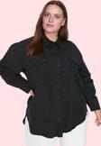 Kadın Büyük Beden Oversize Poplin Gömlek Renk Günlük Kullanım İçin Yaz Aylarının Vazgeçilmezi