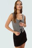 Kolsuz Bluz Yazlık Casual Fitted İnterlok Örme Kumaş Özenle Seçilmiş Kaliteli İşçilik
