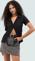 Rahat ve Şık Gofre Örme Bluz Günlük Kombinleriniz İçin Modern Stil Trend Tasarım
