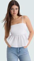 Rahat ve Şık Dacron Crop Bluz Günlük Kombinler İçin Görünüm Mükemmel Uyum Trend Tasarım