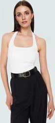 Yazlık Crop Bluz Halter Yaka Scuba Krep Kumaş Fitted Kalıp Trend Tasarım Özenle Seçilmiş