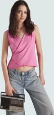 Vücuda Oturan Anvelop Bluz Likralı Penye Crop Casual Rahat Ve Şık Modern Stil Uzun Ömürlü