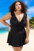 Konforlu Plus Size Mayo Tasarım Büyük Beden Yüksek Konfor Deniz Kıyafeti