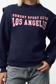 Tarz Regular Bisiklet Yaka Düşük Kol Regular Geniş Kalıp Kalın İçi Polarlı Örme Sweatshirt