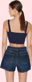 Kadın Pamuk Denim Mini Şort Düz Desen Yüksek Bel Günlük Kullanım İçin Yaz Aylarının Vazgeçilmezi