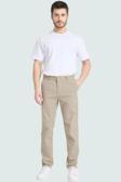 Erkek Günlük Kullanım İçin Straight Kalıp Chino Pantolon Esnek Gabardin Kumaş Modern Tasarım