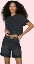 Kadın Pamuk Denim Bermuda Şort Rahat Günlük Yaz Stilleri Modern Tasarım Stilin Buluştuğu Yer