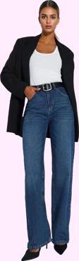 Kadın Pamuk Denim Geniş Paça Jean Pantolon Yüksek Bel Günlük Şıklık Yaz Aylarının Vazgeçilmezi