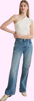 Kadın Pamuk Denim Pantolon Yüksek Bel Wide Leg Günlük ve Şık Kombinler Yaz Aylarının Vazgeçilmezi