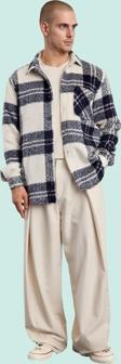 Kadın Unisex Kışlık Kareli Oversize Dokuma Gömlek Ceket Günlük Kombinler Dayanıklı Malzeme