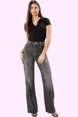 Kadın Pamuk Denim Geniş Paça Pantolon Rahat Günlük Stil Hafta Sonu Yaz Aylarının Vazgeçilmezi