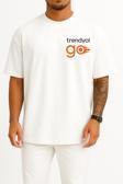 Oversize Kurye GO Özel Cep Tasarımlı Unisex T-Shirt