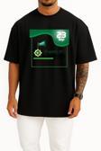 Oversize 23 Eylül Suudi Ulusal Günü Göğüs Tasarımlı Unisex T-Shirt