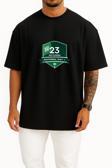 Oversize Suudi Arabistan Ulusal Günü 23 Eylül Göğüs Tasarımlı Unisex T-Shirt