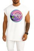 Oversize Coachella Göğüs Tasarımlı Unisex Spor Atlet