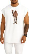 Oversize Dromedary Bactrian Deve, Deve Göğüs Tasarımlı Unisex Spor Atlet