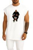 Oversize Dwayne Johnson On A Bike Göğüs Tasarımlı Unisex Spor Atlet
