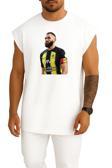 Oversize Karim Benzema Al Ittihad Saudi Göğüs Tasarımlı Unisex Spor Atlet