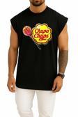Oversize Chupa Chups Göğüs Tasarımlı Unisex Spor Atlet