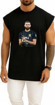 Oversize Karim Benzema Al Ittihad Göğüs Tasarımlı Unisex Spor Atlet