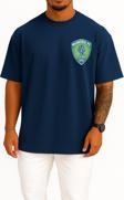 Oversize Al Fateh Saudi Cep Tasarımlı Unisex T-Shirt