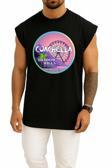 Oversize Coachella Göğüs Tasarımlı Unisex Spor Atlet