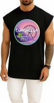 Oversize Coachella Göğüs Tasarımlı Unisex Spor Atlet