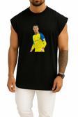 Oversize Cr7 Ronaldo El Nassr Göğüs Tasarımlı Unisex Spor Atlet