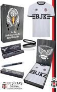 Beşiktaş Orijinal Lisanslı Nostalji Beyaz Bjk Forma + Bileklik + Uçlu Kalem Set Hediyelik Ahşap Kutu