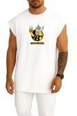 Oversize God Of Beer Göğüs Tasarımlı Unisex Spor Atlet
