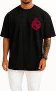 Oversize Al-Kholood Club Saudi Cep Tasarımlı Unisex T-Shirt