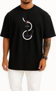 Oversize Home Yazılı Denizci Çıpa Göğüs Tasarımlı Unisex T-Shirt