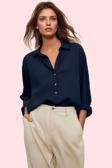 Kadın Basic Gömlek Viskoz Shally Dokuma Oversize Kalıp Günlük Stil Yaz Aylarının Vazgeçilmezi