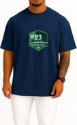 Oversize Suudi Arabistan Ulusal Günü 23 Eylül Göğüs Tasarımlı Unisex T-Shirt