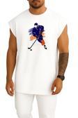 Oversize Ice Hockey Hockey Sticks Hockey Puck Göğüs Tasarımlı Unisex Spor Atlet