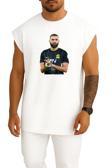 Oversize Karim Benzema Al Ittihad Göğüs Tasarımlı Unisex Spor Atlet