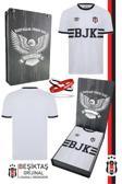 Beşiktaş Orijinal Lisanslı Nostalji Beyaz Bjk Forma + Bileklik Set Hediyelik Ahşap Kutulu